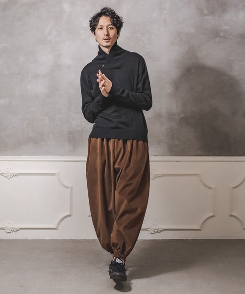 CAMBIO(カンビオ)の「mp8301-Balloon Velor Easy Pants バルーンパンツ(その他パンツ・メンズ・ダークグリーン/ブラック/キャメル・S/M/L)」の17枚目の写真