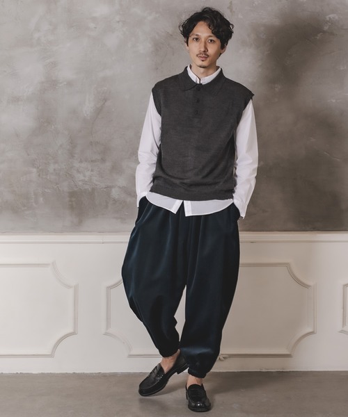 CAMBIO(カンビオ)の「mp8301-Balloon Velor Easy Pants バルーンパンツ(その他パンツ・メンズ・ダークグリーン/ブラック/キャメル・S/M/L)」の20枚目の写真