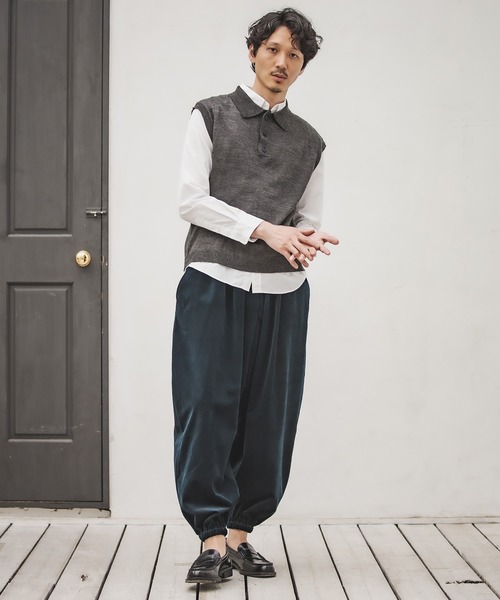 CAMBIO(カンビオ)の「mp8301-Balloon Velor Easy Pants バルーンパンツ(その他パンツ・メンズ・ダークグリーン/ブラック/キャメル・S/M/L)」の21枚目の写真