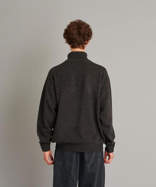 Steven Alan（スティーブンアラン）の「＜Steven Alan＞ HAMILTON TURTLE NECK KNIT-LOOSE/ニット（ニット/セーター・メンズ・ダークグリーン/ベージュ・L/M/S/XL）」の14枚目の写真
