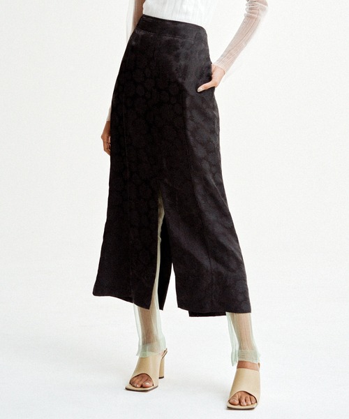 JANESMITH（ジェーンスミス）の「JANESMITH ジェーンスミス / MERMAID SKIRT マーメイドスカート / 21SSK-#717L（スカート・レディース・ブラック/サックスブルー・38/36/34）」の2枚目の写真