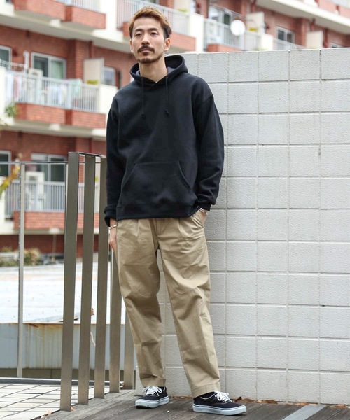 Blue Standard (ブルースタンダード)の「【BLUE STANDARD】裏フリースプルパーカー 裏起(パーカー・メンズ・レンガ/ブラウン系その他/ネイビー/オフホワイト/ブラック・MEDIUM/LARGE/X-LARGE)」の20枚目の写真