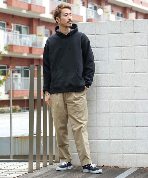 Blue Standard (ブルースタンダード)の「【BLUE STANDARD】裏フリースプルパーカー 裏起(パーカー・メンズ・レンガ/ブラウン系その他/ネイビー/オフホワイト/ブラック・MEDIUM/LARGE/X-LARGE)」の21枚目の写真