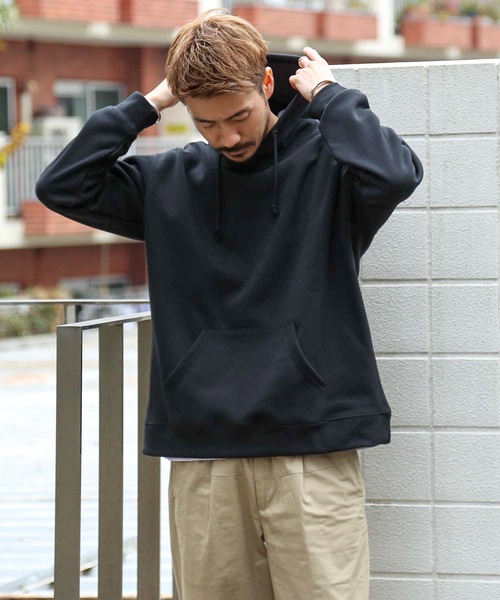 Blue Standard (ブルースタンダード)の「【BLUE STANDARD】裏フリースプルパーカー 裏起(パーカー・メンズ・レンガ/ブラウン系その他/ネイビー/オフホワイト/ブラック・MEDIUM/LARGE/X-LARGE)」の22枚目の写真