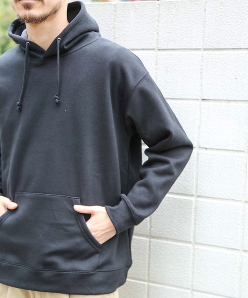 Blue Standard (ブルースタンダード)の「【BLUE STANDARD】裏フリースプルパーカー 裏起(パーカー・メンズ・レンガ/ブラウン系その他/ネイビー/オフホワイト/ブラック・MEDIUM/LARGE/X-LARGE)」の11枚目の写真