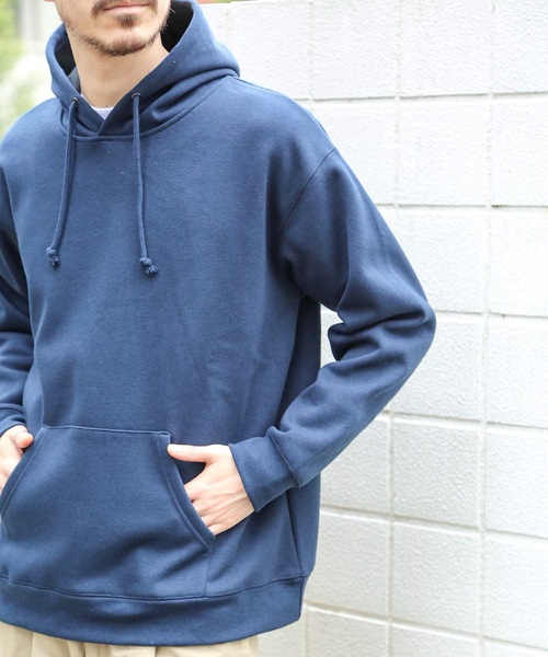 Blue Standard (ブルースタンダード)の「【BLUE STANDARD】裏フリースプルパーカー 裏起(パーカー・メンズ・レンガ/ブラウン系その他/ネイビー/オフホワイト/ブラック・MEDIUM/LARGE/X-LARGE)」の13枚目の写真