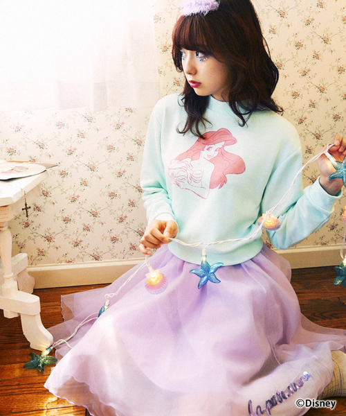 WEGO（ウィゴー）の「WEGO/AMOコラボスカート（スカート・レディース・オフホワイト/ライトパープル・FREE）」の2枚目の写真