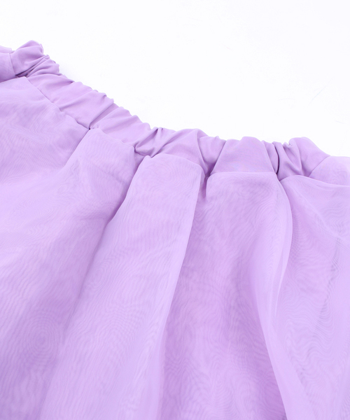 WEGO（ウィゴー）の「WEGO/AMOコラボスカート（スカート・レディース・オフホワイト/ライトパープル・FREE）」の4枚目の写真