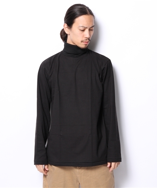 SQUOVAL（スクオーバル）の「タートルネックロングスリーブ（Tシャツ/カットソー・メンズ・ブラック/ホワイト・LARGE/MEDIUM）」の3枚目の写真