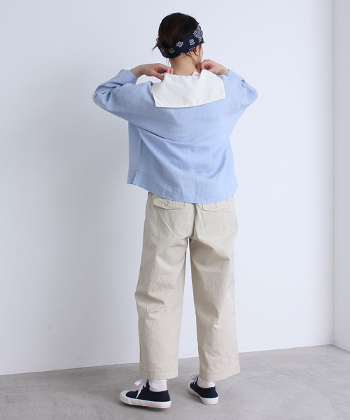 PAR ICI（パーリッシィ）の「リネンスイングワッシャー セーラー