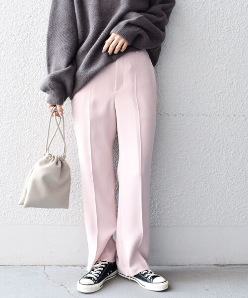 OTOE購入 vintage コットン テーパードパンツ ピンク カットカルゼテーパードパンツ[品番：PA000014050]｜coca（コカ