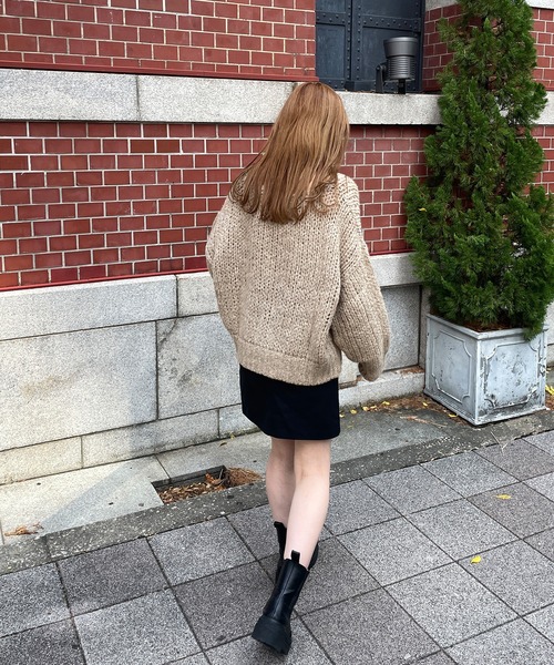 LE MORE(リモア)の「モヘアタッチニット(ニット/セーター・レディース・ベージュ/ブラウン/アイボリー/ホワイト・FREE)」の22枚目の写真