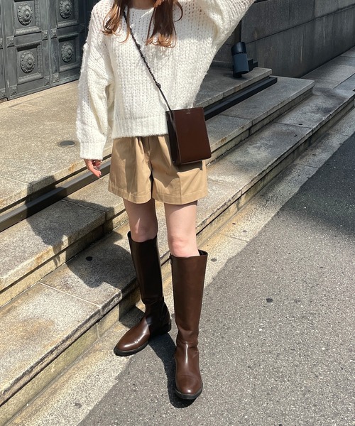 LE MORE(リモア)の「モヘアタッチニット(ニット/セーター・レディース・ベージュ/ブラウン/アイボリー/ホワイト・FREE)」の8枚目の写真