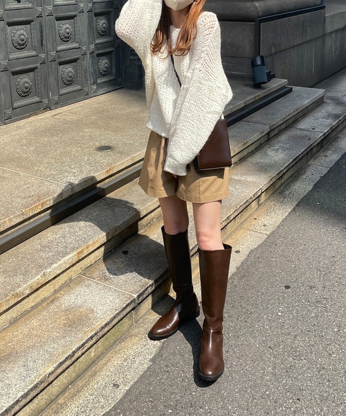 LE MORE(リモア)の「モヘアタッチニット(ニット/セーター・レディース・ベージュ/ブラウン/アイボリー/ホワイト・FREE)」の7枚目の写真