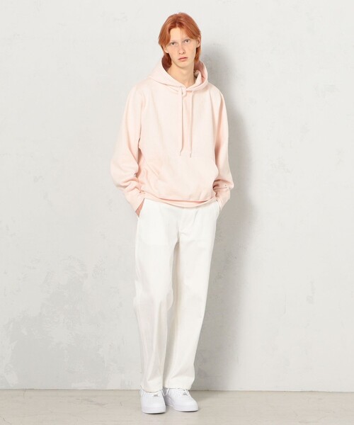 EDITION（エディション）の「COTTON NEP JERSEY カンガルーパーカー（パーカー・メンズ・ホワイト/ピンク・S/M）」の18枚目の写真