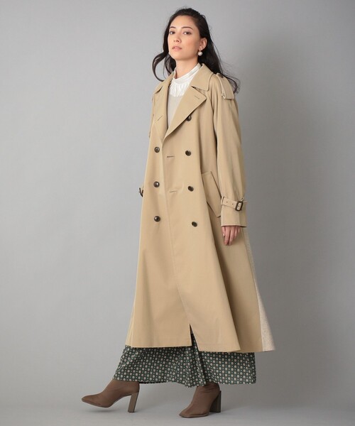 SANYOCOAT（サンヨーコート）の「ツイードコンビ トレンチコート
