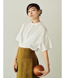 Ray BEAMS | RBS / フロント タック バンドカラー シャツ(シャツ/ブラウス)