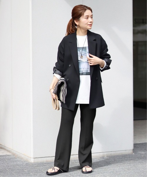 JOURNAL STANDARD（ジャーナルスタンダード）の「PLポンチスラックスライクパンツ◆（その他パンツ・レディース・ブラック/ベージュ/レッド・FREE）」の4枚目の写真