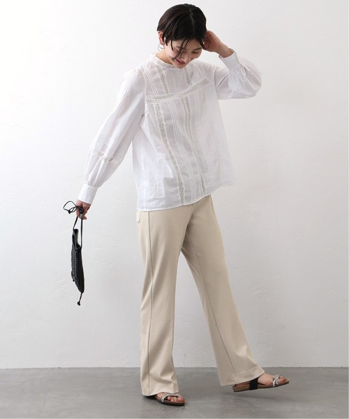 JOURNAL STANDARD（ジャーナルスタンダード）の「PLポンチスラックスライクパンツ◆（その他パンツ・レディース・ブラック/ベージュ/レッド・FREE）」の8枚目の写真