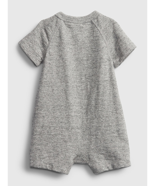 GAP（ギャップ）の「マール ショートオール (ベビー)（ロンパース・キッズ・グレー・6-12M/12-18M/3-6M/18-24M/0-3M）」の2枚目の写真
