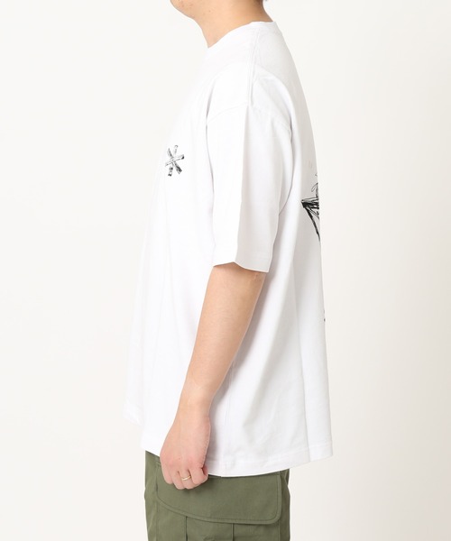 Snow Peak(スノーピーク)の「【Snow Peak×relume / スノーピーク】別注Camp Fire Printed Tee(Tシャツ/カットソー・メンズ・ホワイト/ブラウン/カーキ・SMALL/MEDIUM/LARGE)」の14枚目の写真