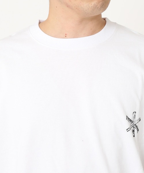Snow Peak(スノーピーク)の「【Snow Peak×relume / スノーピーク】別注Camp Fire Printed Tee(Tシャツ/カットソー・メンズ・ホワイト/ブラウン/カーキ・SMALL/MEDIUM/LARGE)」の5枚目の写真