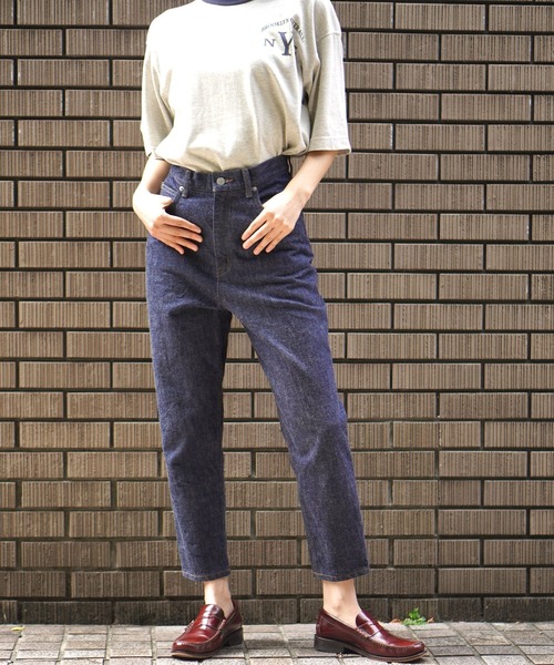 BROOKLYN OVERALL（ブルックリンオーバーオール）の「13oz ペンシルデニム（デニムパンツ・レディース・ネイビー・MEDIUM/LARGE/SMALL）」の18枚目の写真