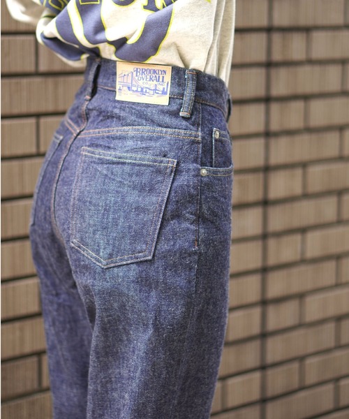BROOKLYN OVERALL（ブルックリンオーバーオール）の「13oz ペンシルデニム（デニムパンツ・レディース・ネイビー・MEDIUM/LARGE/SMALL）」の21枚目の写真