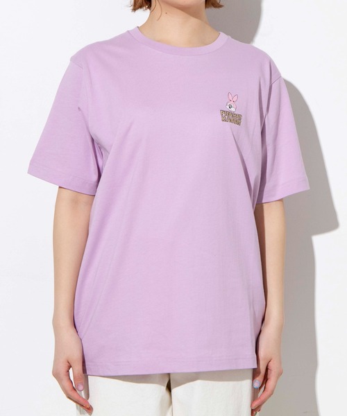 WEGO(ウィゴー)の「WEGO/funnyモチーフ刺繍Tシャツ(Tシャツ/カットソー・レディース・ブラウン/ライトパープル・LARGE/SMALL/MEDIUM)」の9枚目の写真