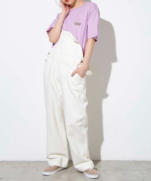 WEGO(ウィゴー)の「WEGO/funnyモチーフ刺繍Tシャツ(Tシャツ/カットソー・レディース・ブラウン/ライトパープル・LARGE/SMALL/MEDIUM)」の3枚目の写真