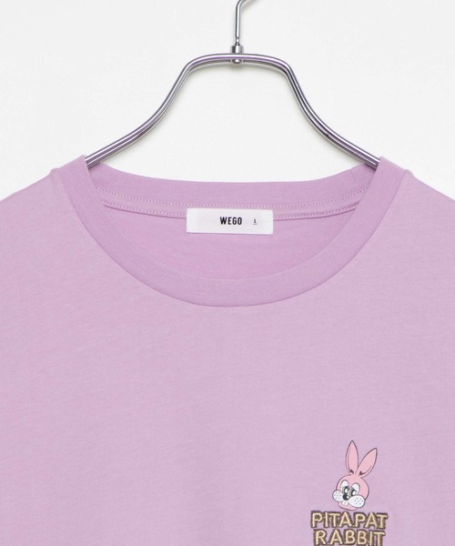 WEGO(ウィゴー)の「WEGO/funnyモチーフ刺繍Tシャツ(Tシャツ/カットソー・レディース・ブラウン/ライトパープル・LARGE/SMALL/MEDIUM)」の16枚目の写真