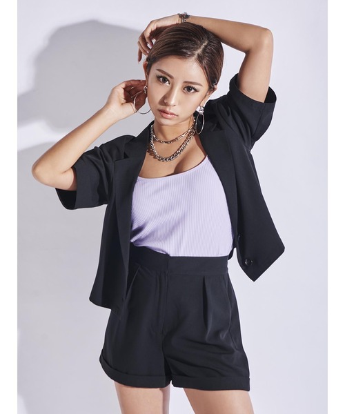 EGOIST(エゴイスト)の「ハイウエストジョーゼットショートパンツ(その他パンツ・レディース・ブラック/ベージュ/ブラウン・S/M)」の12枚目の写真
