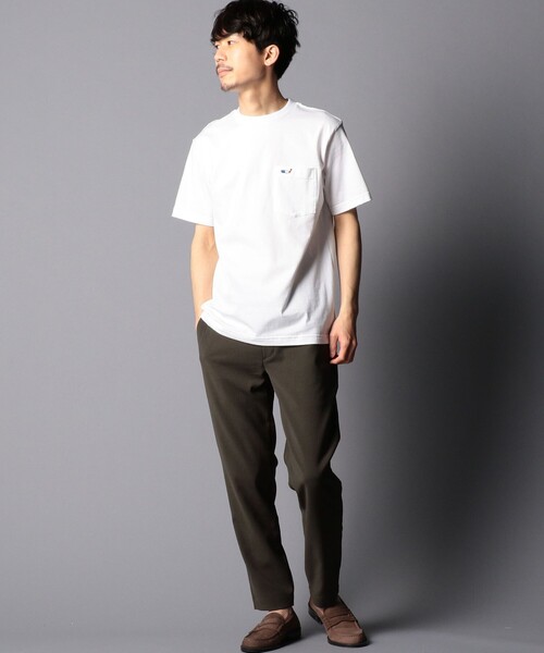 NOLLEY'S goodman(ノーリーズグッドマン)の「クジラワンポイント ポケット付きTシャツ(Tシャツ/カットソー・メンズ・ネイビー系3/ネイビー/グレイッシュベージュ/ホワイト/レッド系その他3・M/S/L/XL)」の15枚目の写真