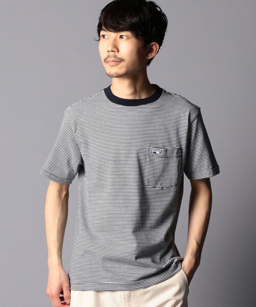 NOLLEY'S goodman(ノーリーズグッドマン)の「クジラワンポイント ポケット付きTシャツ(Tシャツ/カットソー・メンズ・ネイビー系3/ネイビー/グレイッシュベージュ/ホワイト/レッド系その他3・M/S/L/XL)」の22枚目の写真