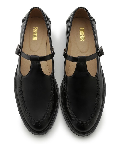 FURFUR（ファーファー）の「Tストラップローファー（その他シューズ・レディース・ブラック/ホワイト・36/37/38）」の4枚目の写真