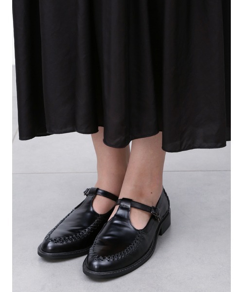 FURFUR（ファーファー）の「Tストラップローファー（その他シューズ・レディース・ブラック/ホワイト・36/37/38）」の8枚目の写真