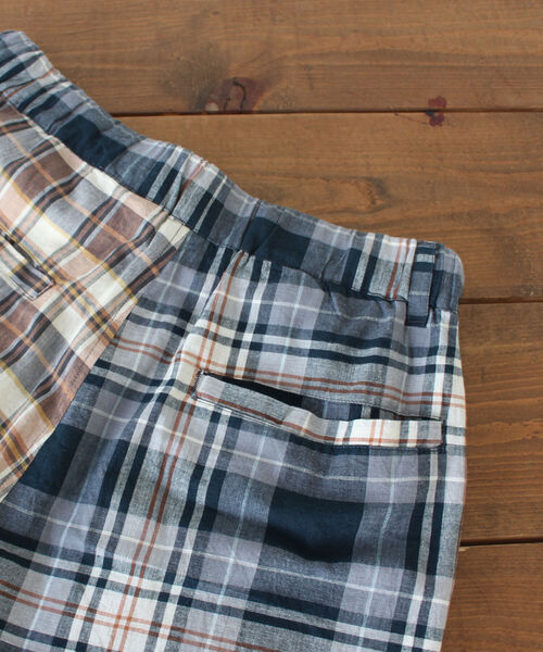 MANASTASH（マナスタッシュ）の「MANASTASH/マナスタッシュ　INDIAN CHECK SHORTS インディアンチェックショーツ（その他パンツ・メンズ・ネイビー/その他/ベージュ・MEDIUM/LARGE/X-LARGE）」の8枚目の写真