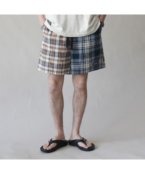 MANASTASH（マナスタッシュ）の「MANASTASH/マナスタッシュ　INDIAN CHECK SHORTS インディアンチェックショーツ（その他パンツ・メンズ・ネイビー/その他/ベージュ・MEDIUM/LARGE/X-LARGE）」の13枚目の写真