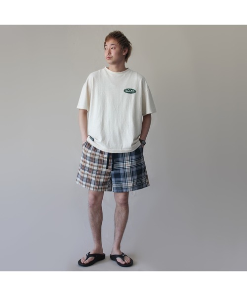 MANASTASH（マナスタッシュ）の「MANASTASH/マナスタッシュ　INDIAN CHECK SHORTS インディアンチェックショーツ（その他パンツ・メンズ・ネイビー/その他/ベージュ・MEDIUM/LARGE/X-LARGE）」の12枚目の写真