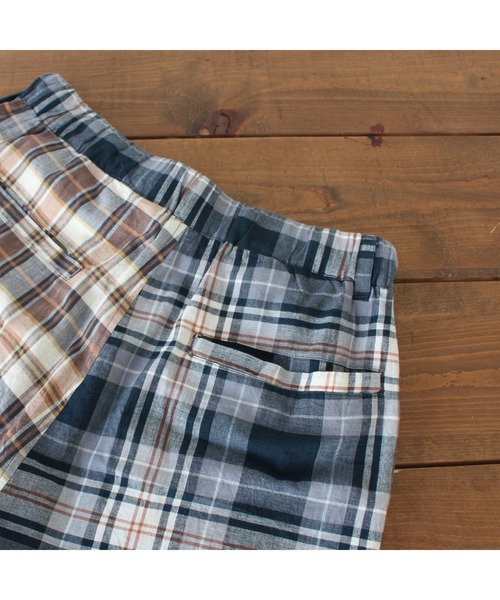 MANASTASH（マナスタッシュ）の「MANASTASH/マナスタッシュ　INDIAN CHECK SHORTS インディアンチェックショーツ（その他パンツ・メンズ・ネイビー/その他/ベージュ・MEDIUM/LARGE/X-LARGE）」の14枚目の写真