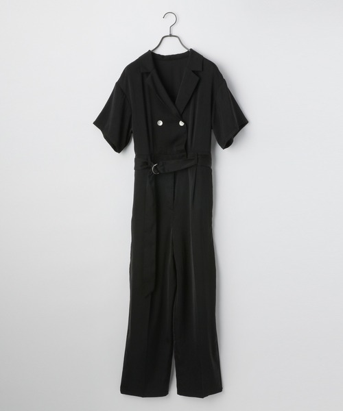 PAGEBOY（ページボーイ）の「ショートスリーブオールインワン（つなぎ/オールインワン・レディース・ブラック/ブラウン系その他・FREE）」の7枚目の写真