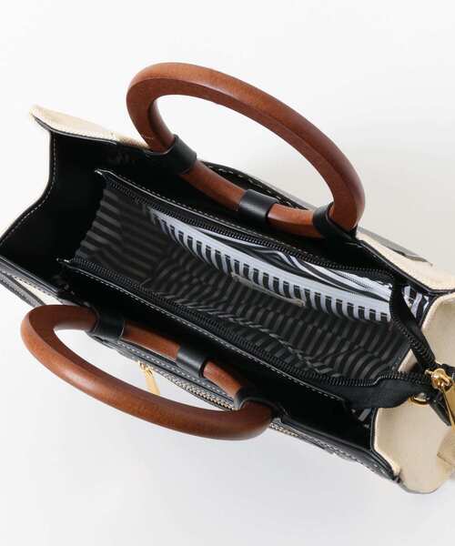 RODE SKO（ロデスコ）の「ALBINA キャンバスコンビトートバッグ（トートバッグ・レディース・ブラック/キャメル・ONE）」の19枚目の写真