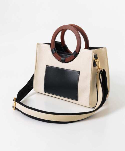 RODE SKO（ロデスコ）の「ALBINA キャンバスコンビトートバッグ（トートバッグ・レディース・ブラック/キャメル・ONE）」の21枚目の写真