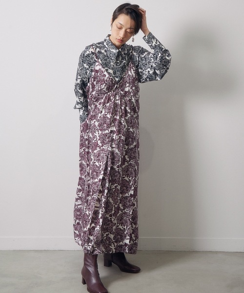 JANESMITH（ジェーンスミス）の「JANESMITH ジェーンスミス / RAYON SILK FLOWER PATTERN PRINT
