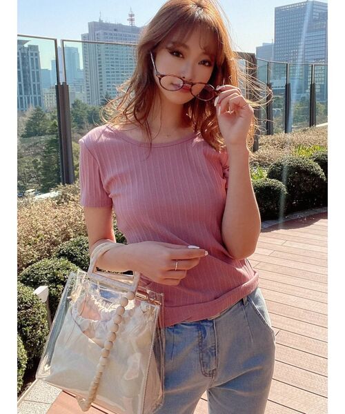 RESEXXY(リゼクシー)の「ウッド調チェーンクリアバッグ(ショルダーバッグ・レディース・ブラウン/ベージュ・FREE)」の22枚目の写真