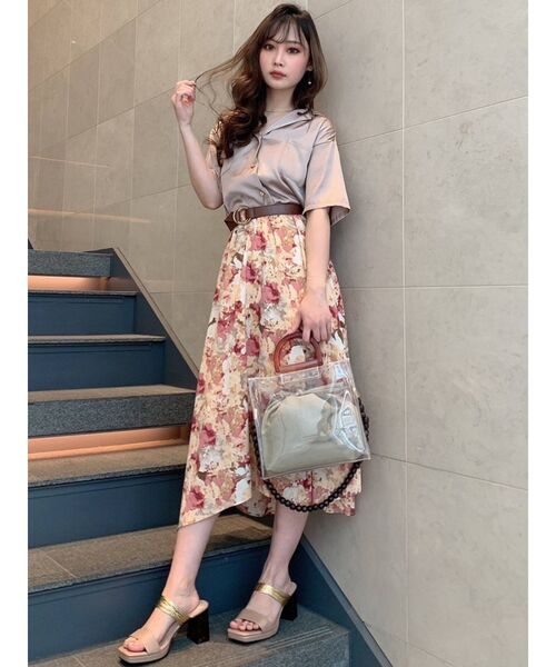 RESEXXY(リゼクシー)の「ウッド調チェーンクリアバッグ(ショルダーバッグ・レディース・ブラウン/ベージュ・FREE)」の18枚目の写真