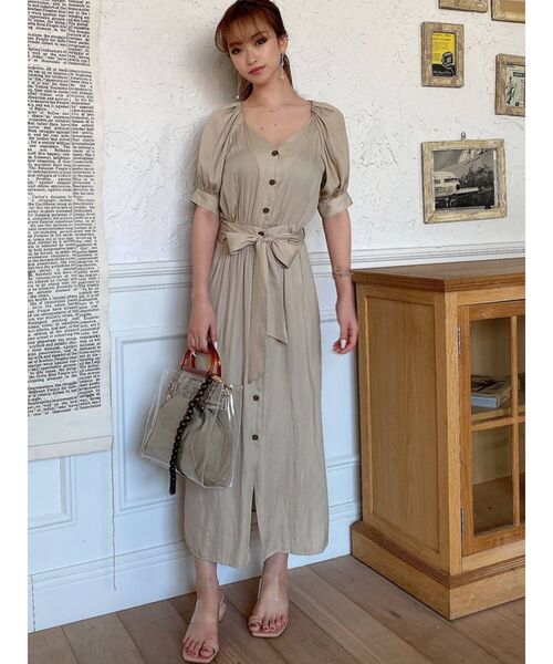 RESEXXY(リゼクシー)の「ウッド調チェーンクリアバッグ(ショルダーバッグ・レディース・ブラウン/ベージュ・FREE)」の13枚目の写真