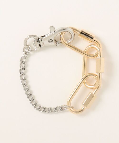 jouetie（ジュエティ）の「カラビナリンクブレスレット（ブレスレット・レディース・シルバー/ゴールド・FREE）」の2枚目の写真