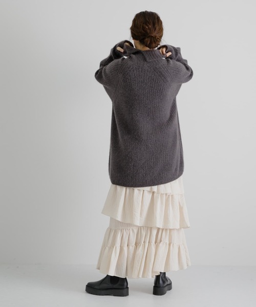 LAATO(ラート)の「FRILL GIRLY SKIRT(スカート・レディース・ブラック/オフホワイト・FREE)」の9枚目の写真