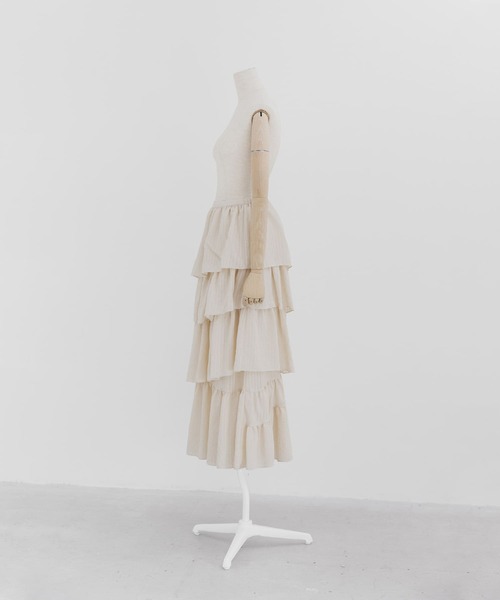 LAATO(ラート)の「FRILL GIRLY SKIRT(スカート・レディース・ブラック/オフホワイト・FREE)」の19枚目の写真